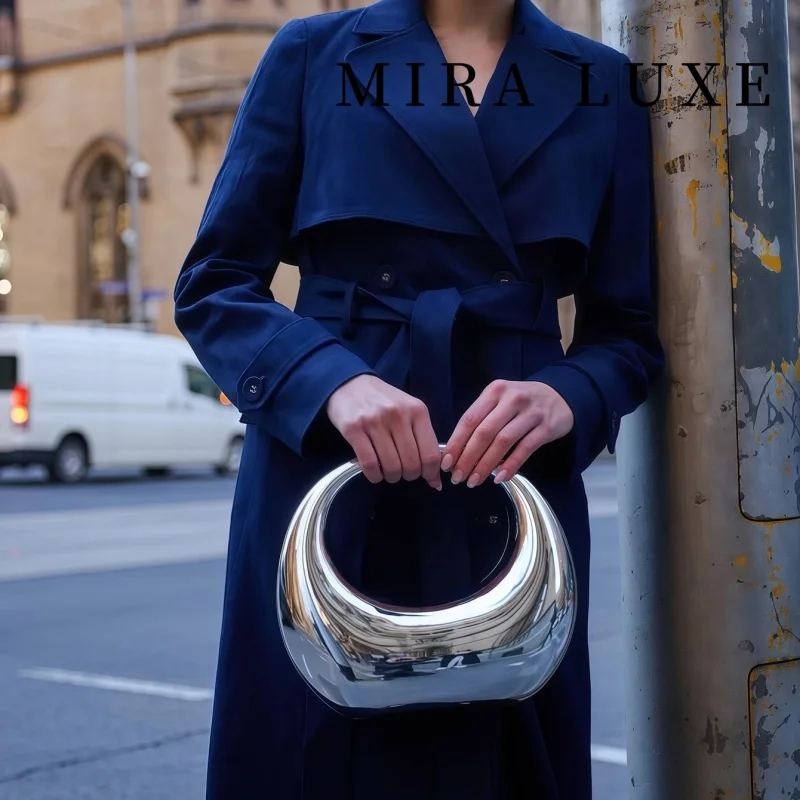 Acrylic Mirror Glossy Bag Iron Box Dinner Bag Concave Shape Party Bag Heavy Industry Metallic Chain Shoulder Women CrossBody Bag
Acrylic Mirror Glossy Bag Iron Box Dinner Bag Concave Shape Party Bag Heavy Industry Metallic Chain Shoulder Women CrossBody Bag