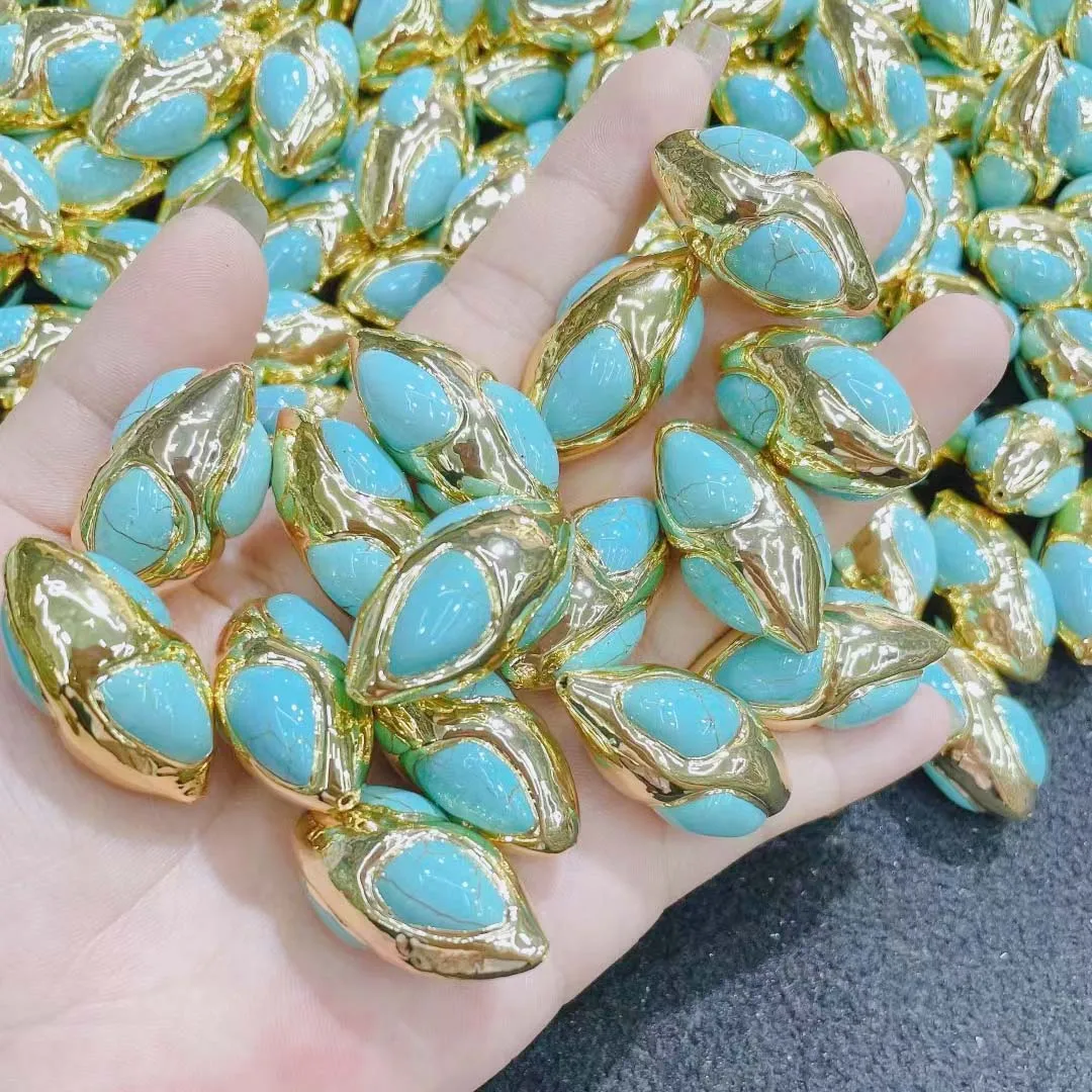 Jewelry Accesories , Gold Plated Beads Finding ,Turquoise Space Beads for Bracelet Necklace DIY Making , Copper 10pcs
Jewelry Accesories , Gold Plated Beads Finding ,Turquoise Space Beads for Bracelet Necklace DIY Making , Copper 10pcs