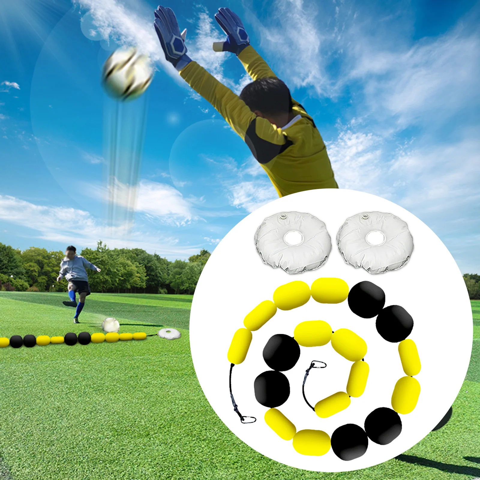 Goaltender Deflection Equipment Impact Resistant Single Line Deflector for Reflexes Agility Training Football Soccer Training
Goaltender Deflection Equipment Impact Resistant Single Line Deflector for Reflexes Agility Training Football Soccer Training