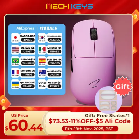 Zaopin Z2 Mini Swappable Switch PAW3950 Wireless Mouse 3 Mode Lightweigh Ergonomics Bluetooth Mice PC Gamer Accessories Gift