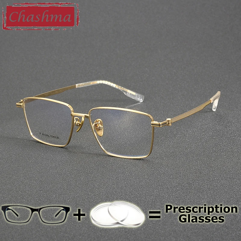 Chashma Prescription Glasses Pure Titanium Men Ready Eyewear with Recipe Lenses Frames Progressive Multifocal Myopia Spectacles
Chashma Prescription Glasses Pure Titanium Men Ready Eyewear with Recipe Lenses Frames Progressive Multifocal Myopia Spectacles