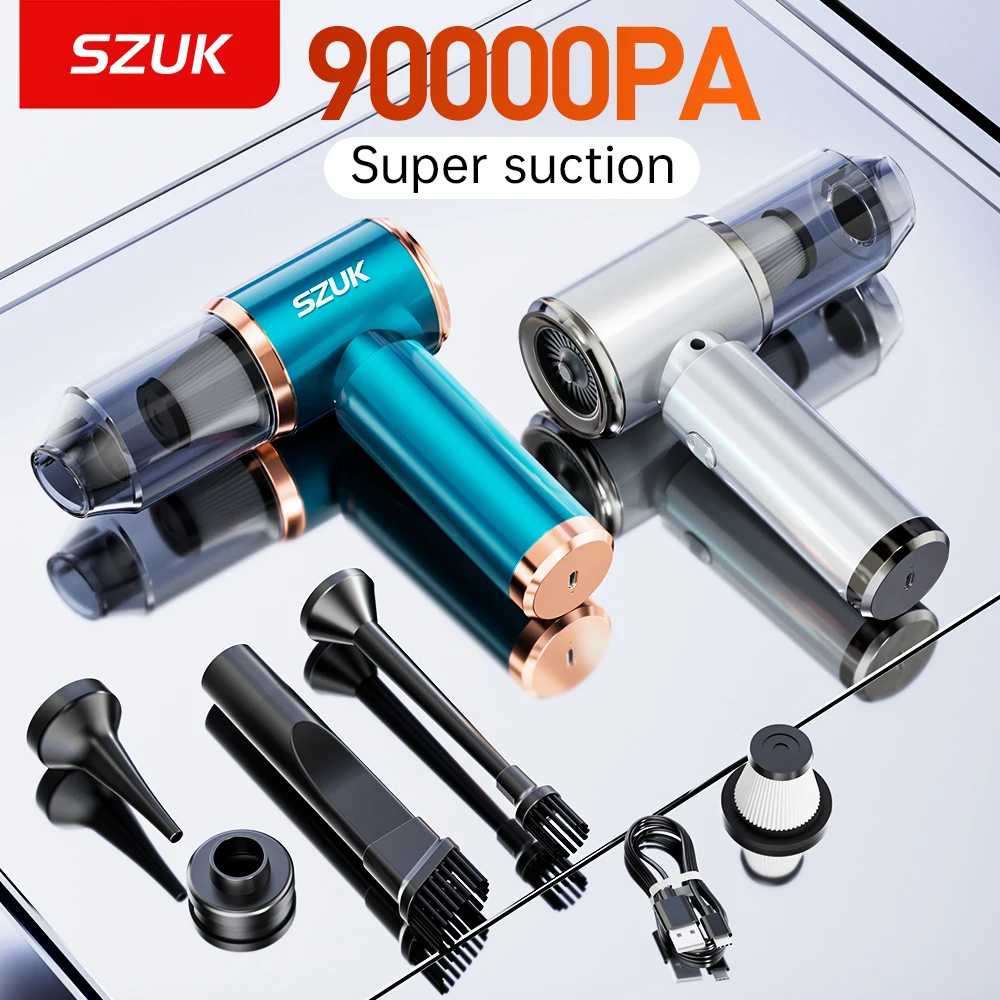 SZUK Car Vacuum Cleaner Mini Powerful Wireless Cleaning Machine Strong Suction Portable Handheld Vacuum Cleaner for Car and Home
SZUK Car Vacuum Cleaner Mini Powerful Wireless Cleaning Machine Strong Suction Portable Handheld Vacuum Cleaner for Car and Home