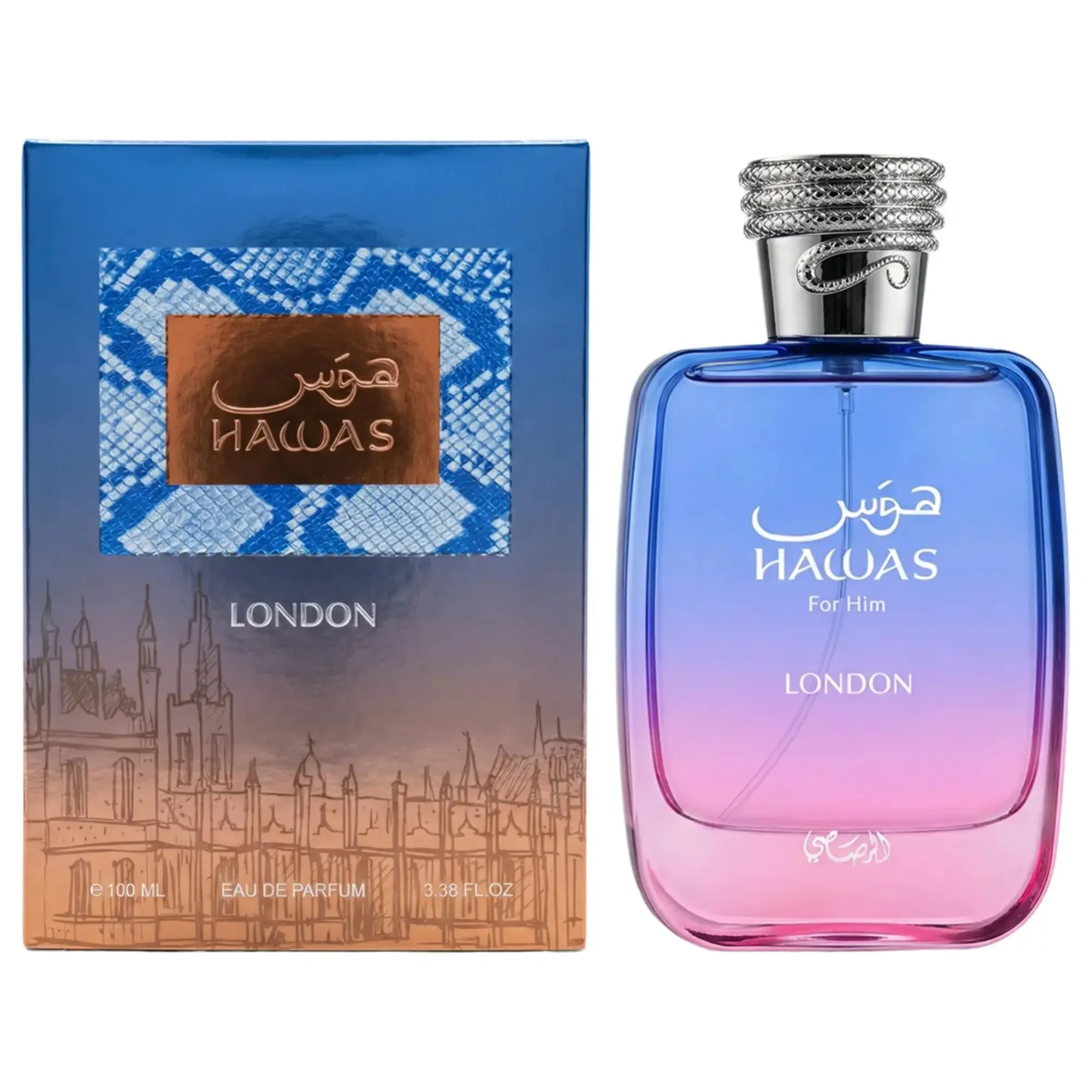 Rasasi Hawas London For Him Men's Eau de Parfum 100ml Fresh Citrus Woody Fragrance
Rasasi Hawas London For Him Men's Eau de Parfum 100ml Fresh Citrus Woody Fragrance
