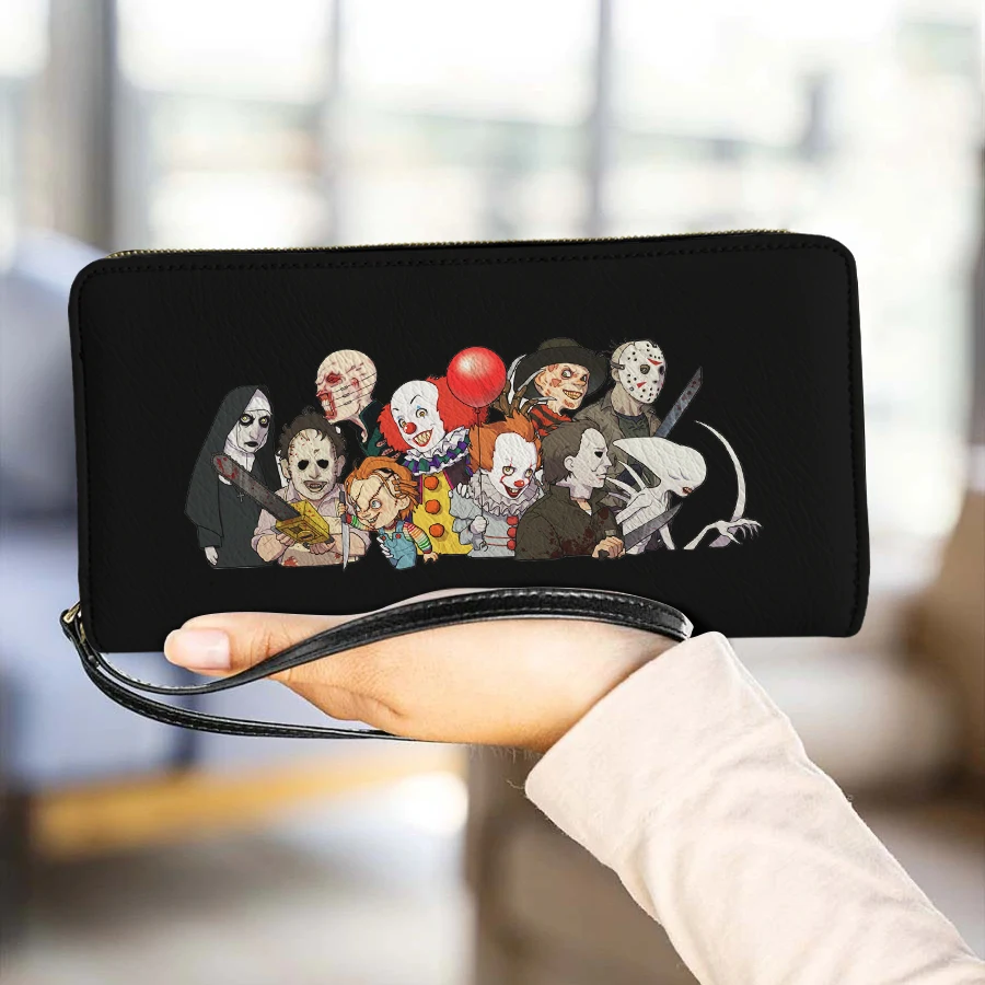 Hot Horror Movie Print Cluth Purse for Womens Hand Bags Ladies Pu Leather Small Wallet Muilt-function carteras para mujer
Hot Horror Movie Print Cluth Purse for Womens Hand Bags Ladies Pu Leather Small Wallet Muilt-function carteras para mujer