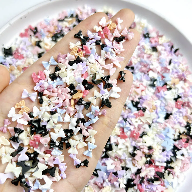 20pcs Bow Nails Charm Jewelry 3D Colors Ribbon Resin Rhinestones Nail Art Decorations Cute French Bowtie Nail Supplies Parts DIY
20pcs Bow Nails Charm Jewelry 3D Colors Ribbon Resin Rhinestones Nail Art Decorations Cute French Bowtie Nail Supplies Parts DIY