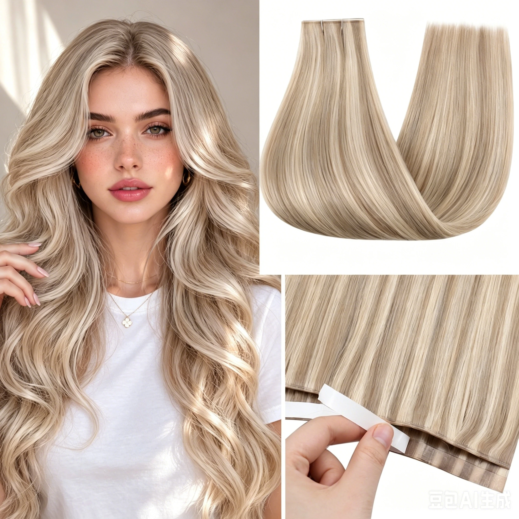 VeSunny Tape in Weft Hair Extensions Human Hair Genius Wide Tape in Remy Human Hair Long Weft Cuticles Aligned 50G
VeSunny Tape in Weft Hair Extensions Human Hair Genius Wide Tape in Remy Human Hair Long Weft Cuticles Aligned 50G