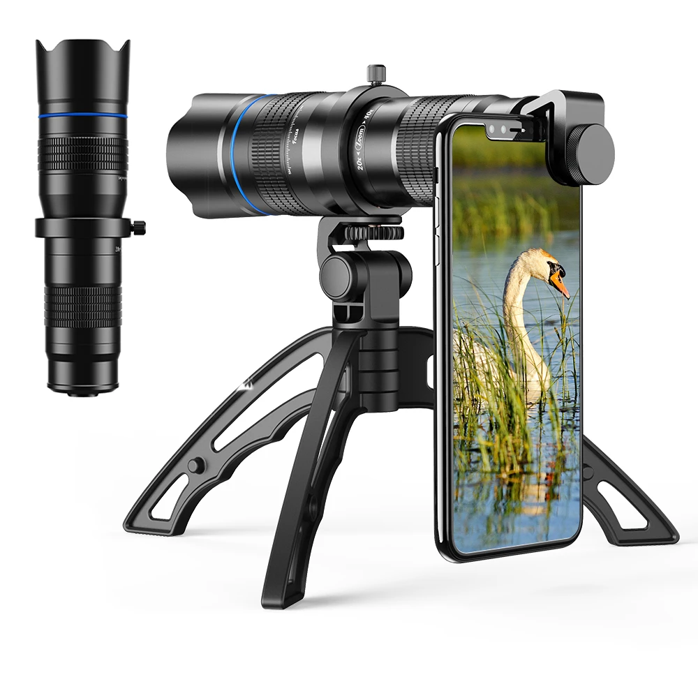 APEXEL 20-40X Zoom Telephoto Lens High Powered Phone Monocular With Tripod Metal Cellphone Telescope for iPhone all Smartphones
APEXEL 20-40X Zoom Telephoto Lens High Powered Phone Monocular With Tripod Metal Cellphone Telescope for iPhone all Smartphones