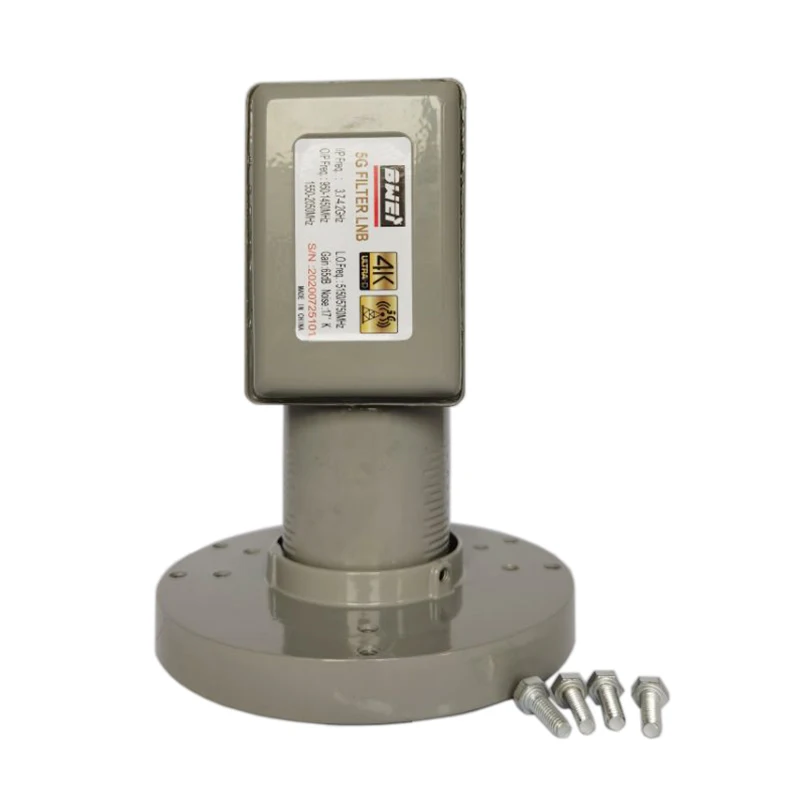C-Band SingleTwin Dual Four Output 5G Band Filter LNB LNBF 17k High Gain 65dB Factory Price
C-Band SingleTwin Dual Four Output 5G Band Filter LNB LNBF 17k High Gain 65dB Factory Price