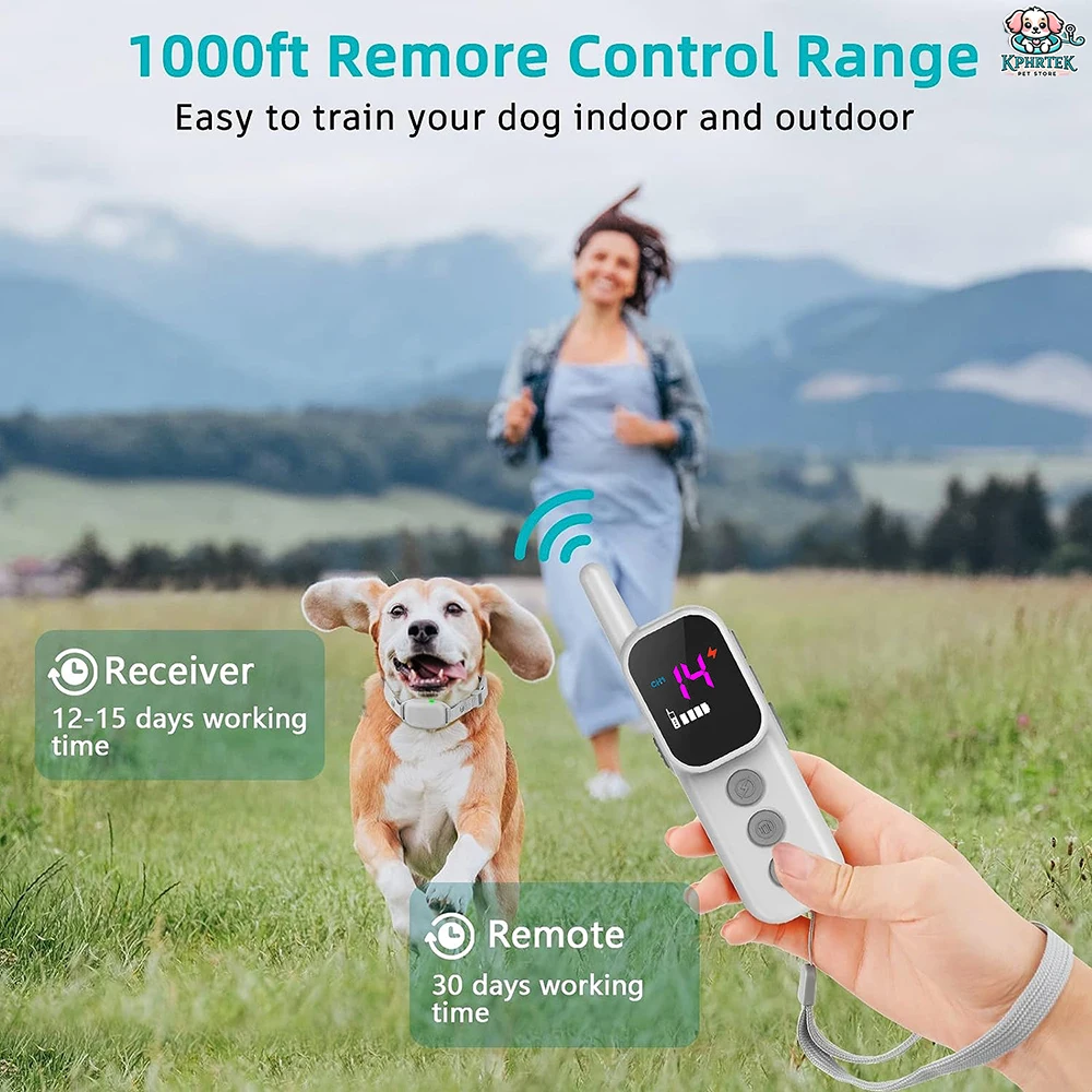 20 PCs C92S Remote Dog Training Collar with Color Screen – 1000FT Control, 3 Modes (Beep/Vibration/Shock), 16 Levels, IP67 Wate
20 PCs C92S Remote Dog Training Collar with Color Screen – 1000FT Control, 3 Modes (Beep/Vibration/Shock), 16 Levels, IP67 Wate