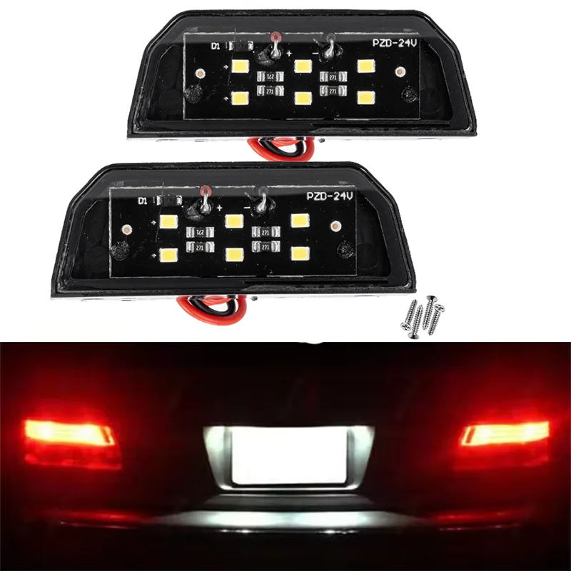 6LED Car License Number Plate Lights 12V-24V Universal Truck RV Trailer Tail Motorcycle License Plate White Side Lamp Bulbs 2pcs
6LED Car License Number Plate Lights 12V-24V Universal Truck RV Trailer Tail Motorcycle License Plate White Side Lamp Bulbs 2pcs