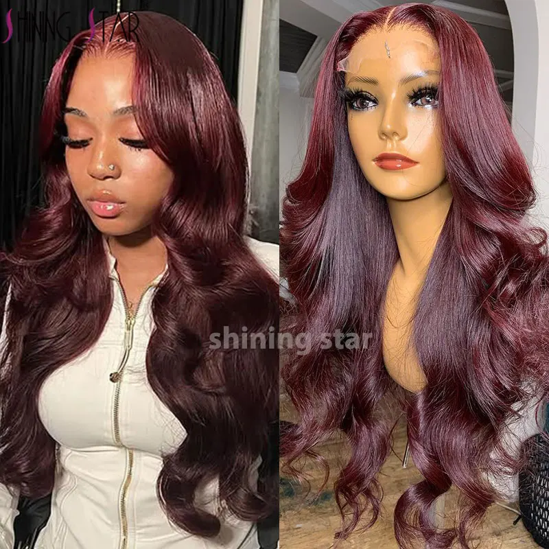 34" Burgundy Red 13x6 Lace Front Wig colored Human Hair body Wave Pre Plucked 13x4 curly wave Lace frontal Wig for Black Women
34" Burgundy Red 13x6 Lace Front Wig colored Human Hair body Wave Pre Plucked 13x4 curly wave Lace frontal Wig for Black Women