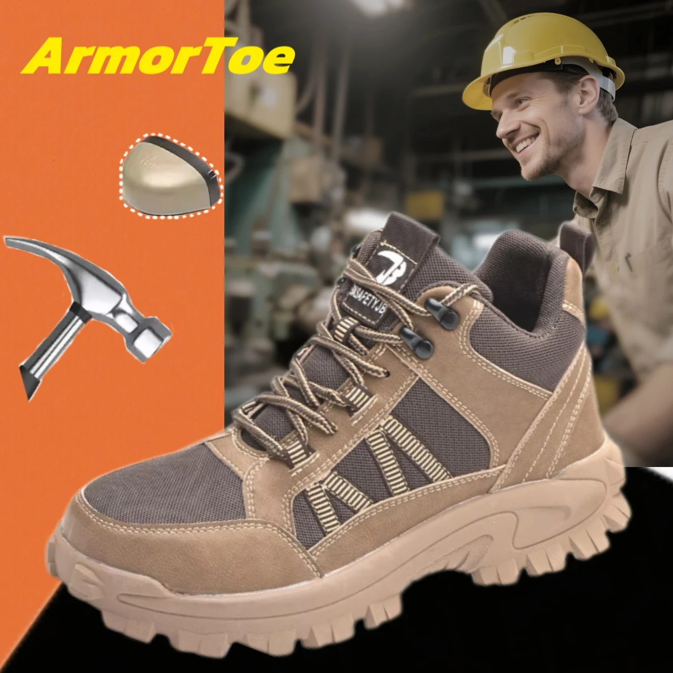ArmorToe Wear-resistant High-top Safety Shoes Steel Head Anti-puncture Anti-smash Work Shoes Sneakers Four Seasons #Armor2791
ArmorToe Wear-resistant High-top Safety Shoes Steel Head Anti-puncture Anti-smash Work Shoes Sneakers Four Seasons #Armor2791