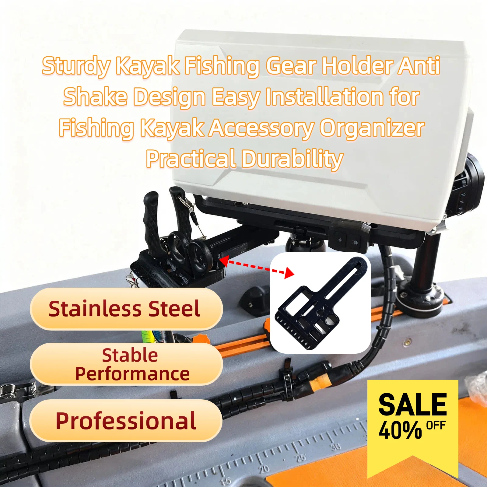 Sturdy Kayak Fishing Gear Holder Anti Shake Design Easy Installation for Fishing Kayak Accessory Organizer Practical Durability
Sturdy Kayak Fishing Gear Holder Anti Shake Design Easy Installation for Fishing Kayak Accessory Organizer Practical Durability