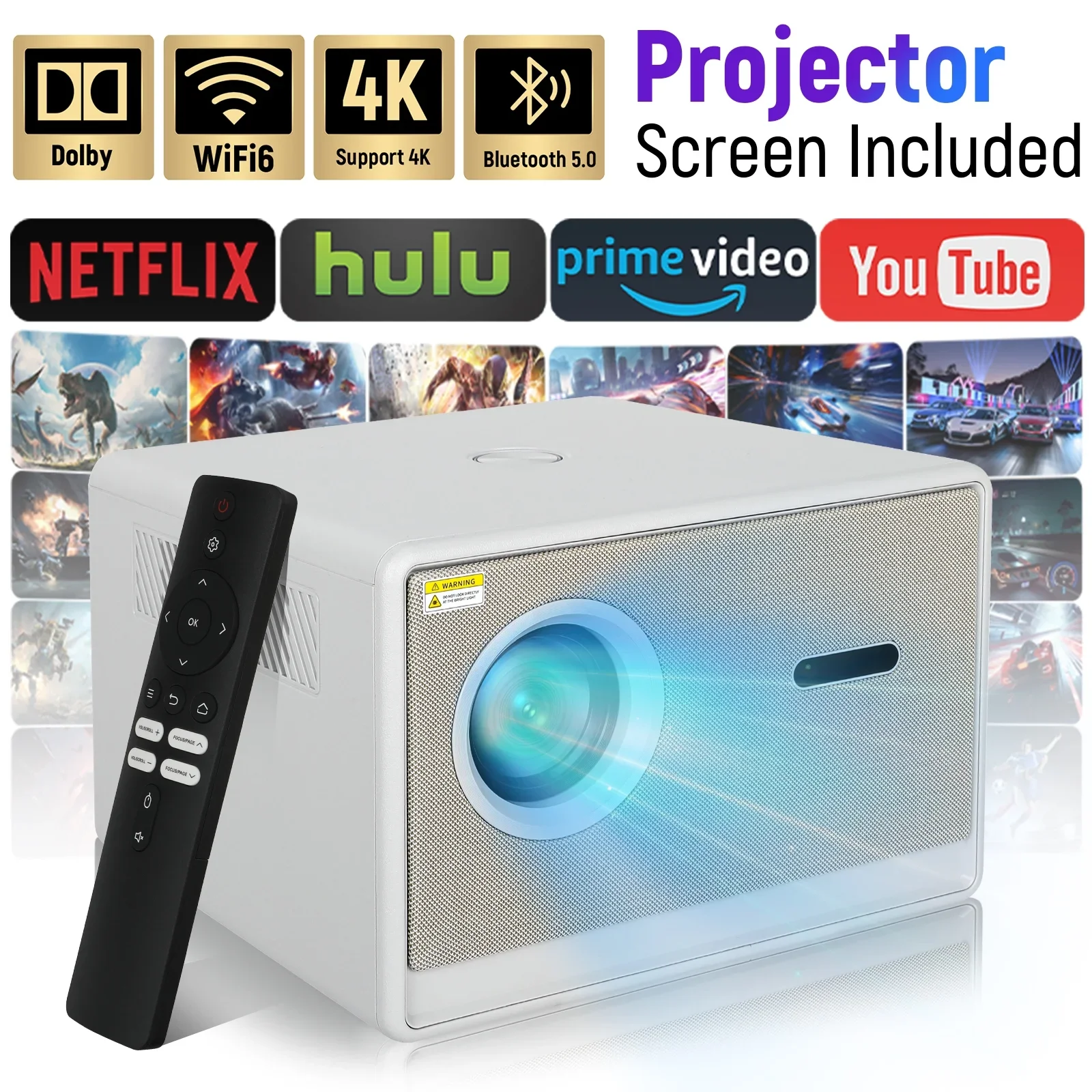 AEEZO P7 Projector Android 11 4K FHD 1920*1080P Dual Wifi 600ANSI 180°flexible BT5.0 Cinema Outdoor Portable Projetor PK HY320
AEEZO P7 Projector Android 11 4K FHD 1920*1080P Dual Wifi 600ANSI 180°flexible BT5.0 Cinema Outdoor Portable Projetor PK HY320