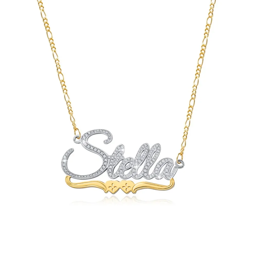 High-quality Custom Zircon Necklace with Name On It Personalized Heart-shaped Pendant Christmas Everyday Wear Memorial Memory
High-quality Custom Zircon Necklace with Name On It Personalized Heart-shaped Pendant Christmas Everyday Wear Memorial Memory