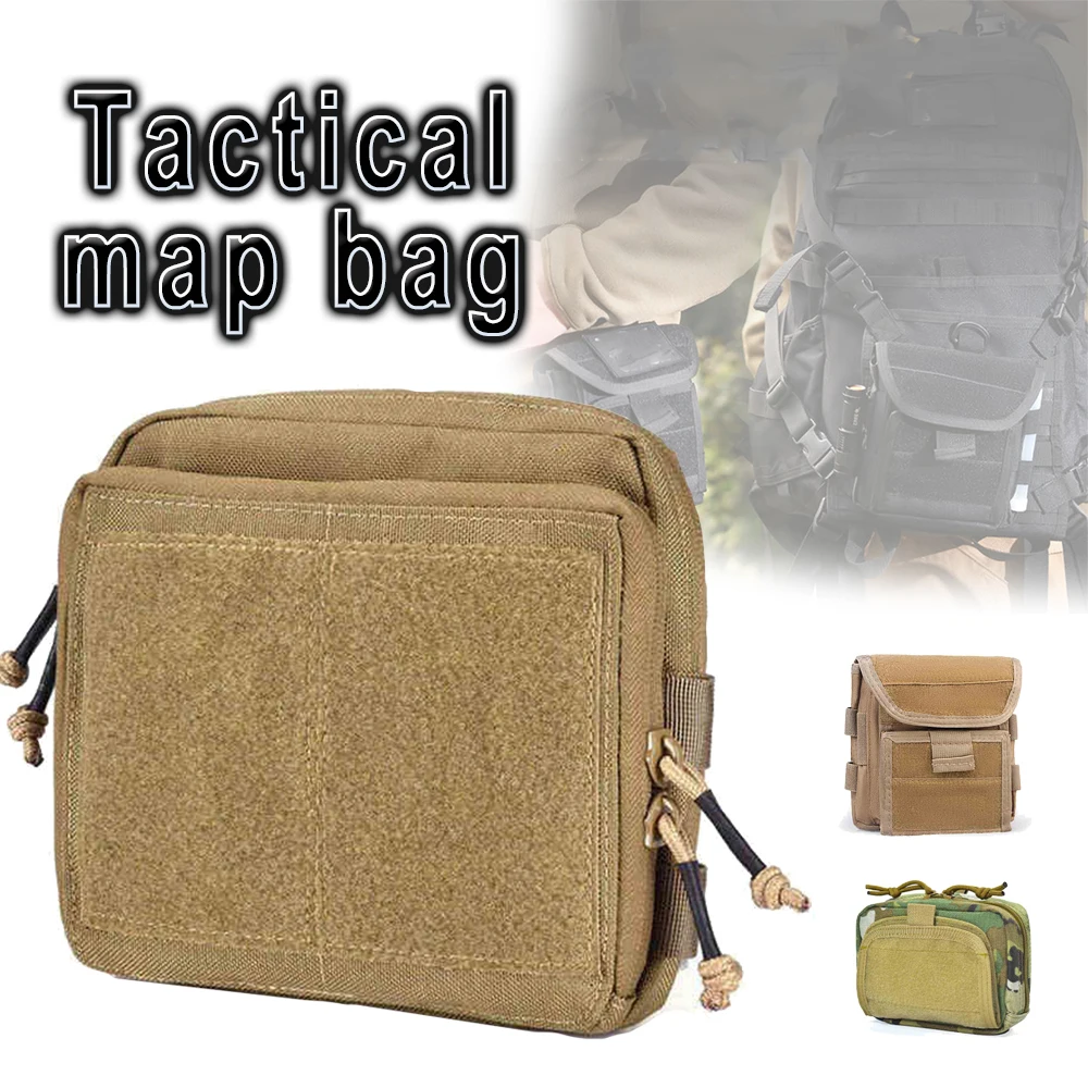 Tactical Map Bag Multi-Purpose MOLLE System Component Waist Pack EDC Folding Tool Map Pouch Outdoor Hunting Camping Accessory
Tactical Map Bag Multi-Purpose MOLLE System Component Waist Pack EDC Folding Tool Map Pouch Outdoor Hunting Camping Accessory