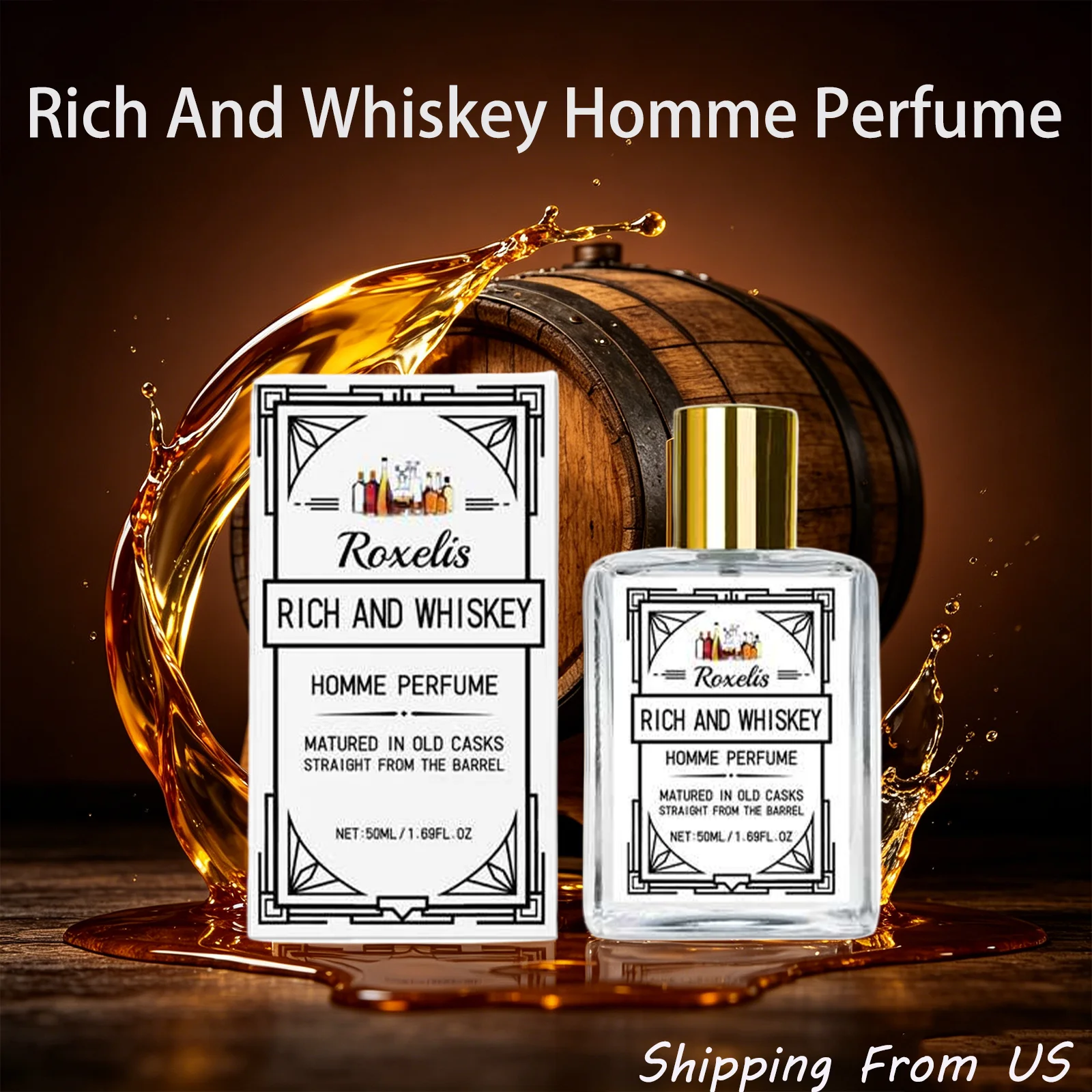 Roxelis 50mL Men's Perfume Woody Forest And Whiskey Scent Long Lasting Elegant Fragrance Boost Personal Charm Perfect For Dating And Gifting
Roxelis 50mL Men's Perfume Woody Forest And Whiskey Scent Long Lasting Elegant Fragrance Boost Personal Charm Perfect For Dating And Gifting