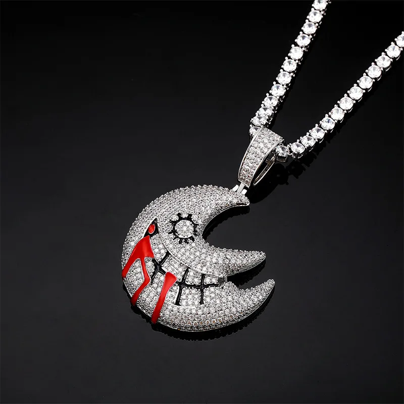 Аниме Токийский Гуль Вдохновленный Подвеской в форме полумесяца Iced Out Кубический циркон Хип-хоп Ювелирные изделия Уникальный узор Красные акценты Очаровательное ожерелье
Аниме Токийский Гуль Вдохновленный Подвеской в форме полумесяца Iced Out Кубический циркон Хип-хоп Ювелирные изделия Уникальный узор Красные акценты Очаровательное ожерелье