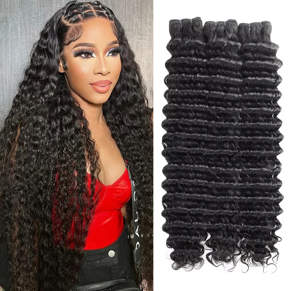 Deep Wave Bundles 100% Brazilian Remy Human Hair Weave Bundles 16-40 Inch Natural Human Hair Extensions 1 3 4 Bundle For Women
Deep Wave Bundles 100% Brazilian Remy Human Hair Weave Bundles 16-40 Inch Natural Human Hair Extensions 1 3 4 Bundle For Women