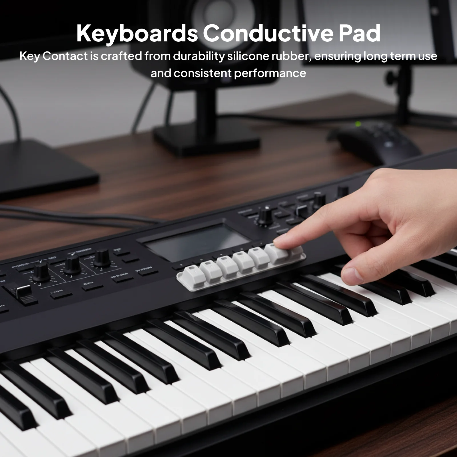 1 PC Keyboards Conductive Pad Silicone Rubber Key Contact Spare for Electronic Keyboard Function Key Repair Maintenance
1 PC Keyboards Conductive Pad Silicone Rubber Key Contact Spare for Electronic Keyboard Function Key Repair Maintenance