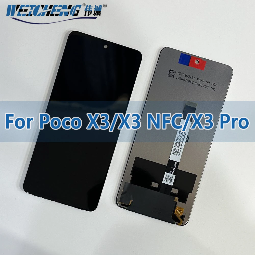 6.67" LCD For Xiaomi Poco X3 NFC Display M2007J20CG Pro M2102J20SG Touch Screen Digitizer Replacement Parts
6.67" LCD For Xiaomi Poco X3 NFC Display M2007J20CG Pro M2102J20SG Touch Screen Digitizer Replacement Parts