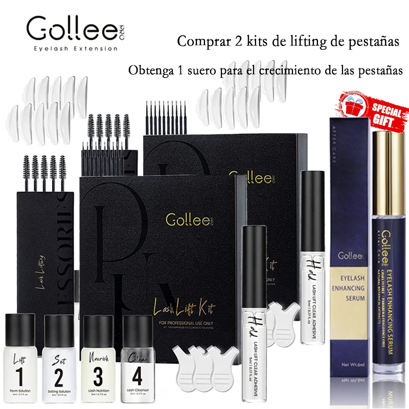 Gollee Buy Two Get One Lash Lift Kit 4-6weeks Lasting Eyelash Lifting Perm Lash Curler Treatment Eyelash Growth Cream Enhancer
Gollee Buy Two Get One Lash Lift Kit 4-6weeks Lasting Eyelash Lifting Perm Lash Curler Treatment Eyelash Growth Cream Enhancer