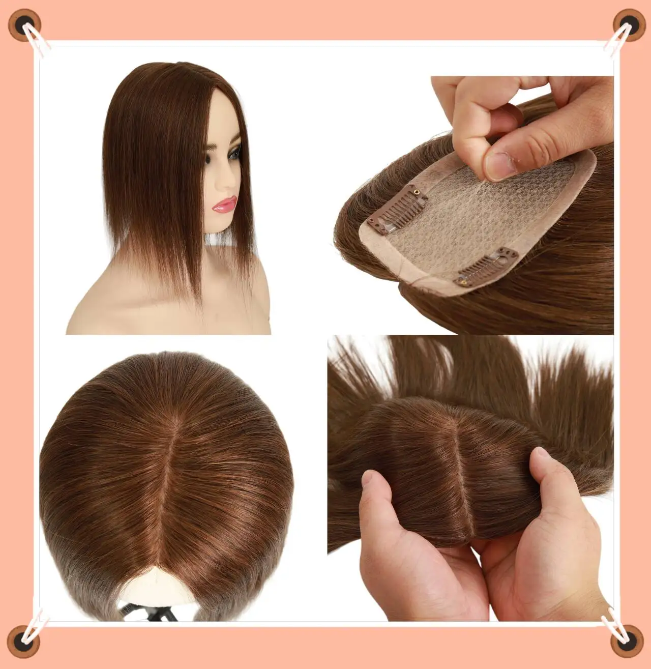 Human Hair Toppers for Thinning Hair Silk Base Natural Looking Topper for Women Hairpiece for Women Virgin Human Hair Topper
Human Hair Toppers for Thinning Hair Silk Base Natural Looking Topper for Women Hairpiece for Women Virgin Human Hair Topper