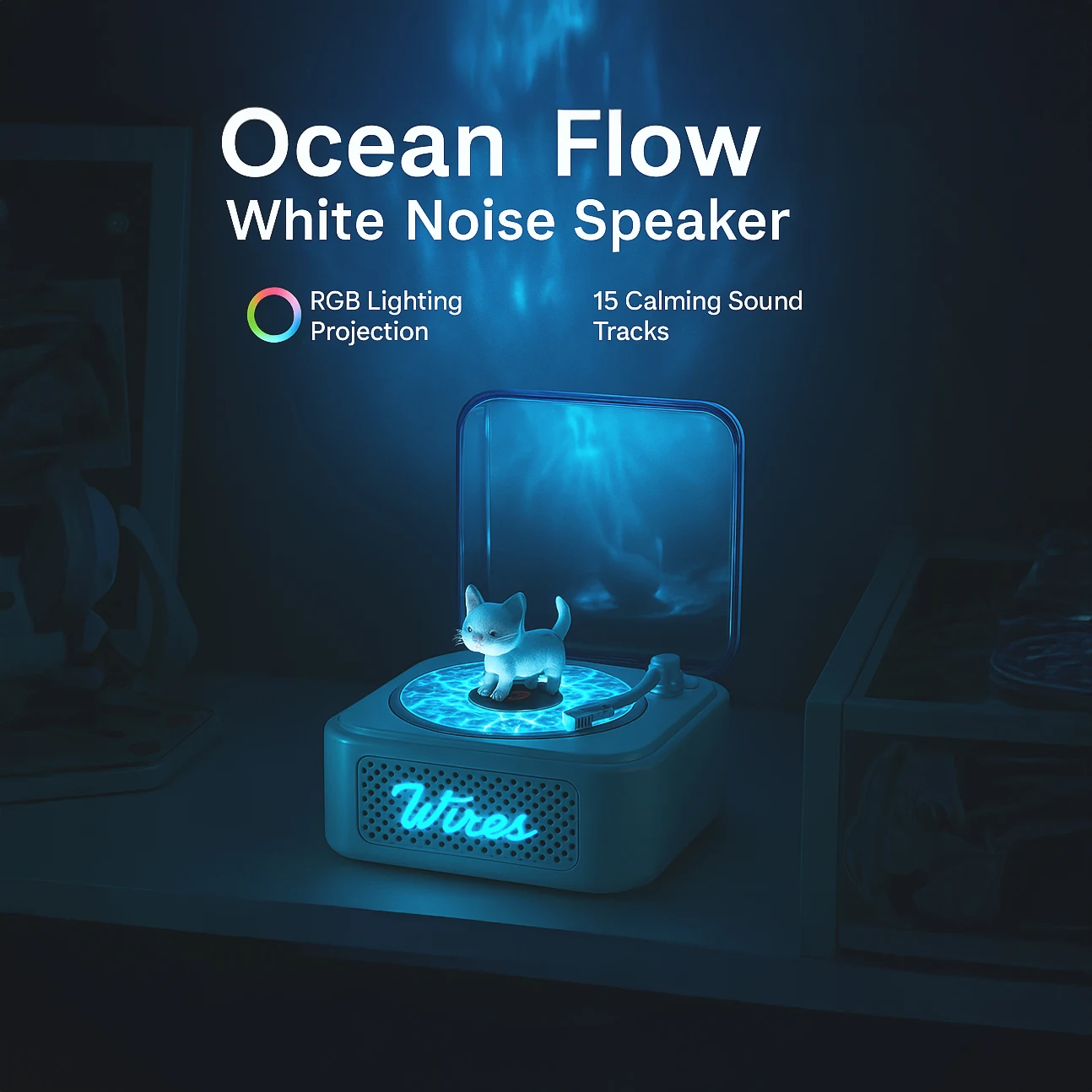 White Noise Speaker Retro Turntable Bluetooth RGB Light Sleep Machine Cute Gift Mini Soundbox with for Bedroom Desk Night use
White Noise Speaker Retro Turntable Bluetooth RGB Light Sleep Machine Cute Gift Mini Soundbox with for Bedroom Desk Night use