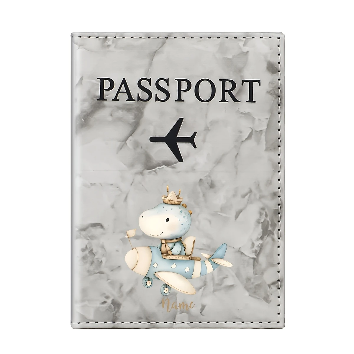 Personalized Name Royal Bear Airplane Illustration Design PU Passport Holder, Featuring a Bear Wearing a Crown Piloting a Blue
Personalized Name Royal Bear Airplane Illustration Design PU Passport Holder, Featuring a Bear Wearing a Crown Piloting a Blue