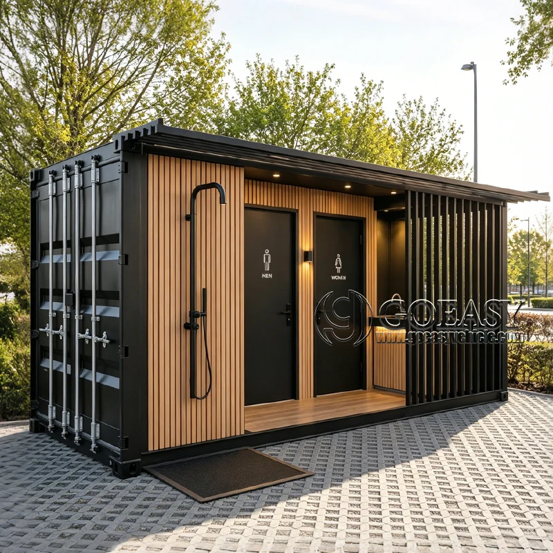 GOEASY Luxury 2 Station Container Toilet Prefab House Portable Shower Rooms Outdoor Camping Mobile Washroom
GOEASY Luxury 2 Station Container Toilet Prefab House Portable Shower Rooms Outdoor Camping Mobile Washroom