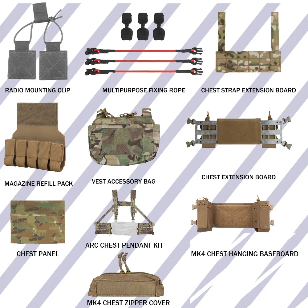 Tactical Vest Chest Rig Accessories Multifunctional MOLLE Hanging Chest Rig Tool Gear Fitting for Hunting Military Equipment
Tactical Vest Chest Rig Accessories Multifunctional MOLLE Hanging Chest Rig Tool Gear Fitting for Hunting Military Equipment
