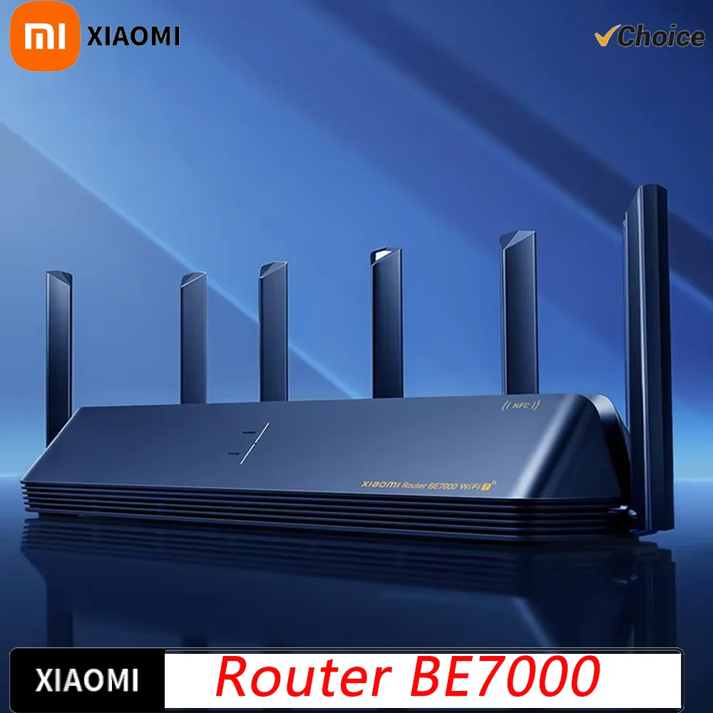 Original Xiaomi Router BE7000 Tri-Band WiFi Repeater VPN 1GB Mesh USB 3.0 IPTV 4 X 2.5G Ethernet Ports Modem Signal Amplifier CN
Original Xiaomi Router BE7000 Tri-Band WiFi Repeater VPN 1GB Mesh USB 3.0 IPTV 4 X 2.5G Ethernet Ports Modem Signal Amplifier CN