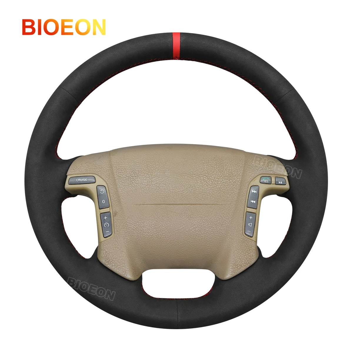 Черный замшевый чехол на руль автомобиля Bioeon для Volvo S60 S80 V70 XC70 2001-2007
Черный замшевый чехол на руль автомобиля Bioeon для Volvo S60 S80 V70 XC70 2001-2007