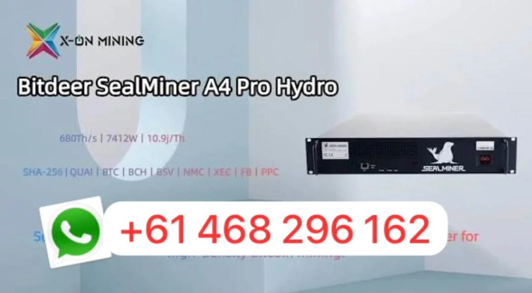 A BUY 7 GET 4 FREE Bitdeer SealMiner A4 Ultra Hydro (886 Th) - Fast Shipping & Support
A BUY 7 GET 4 FREE Bitdeer SealMiner A4 Ultra Hydro (886 Th) - Fast Shipping & Support