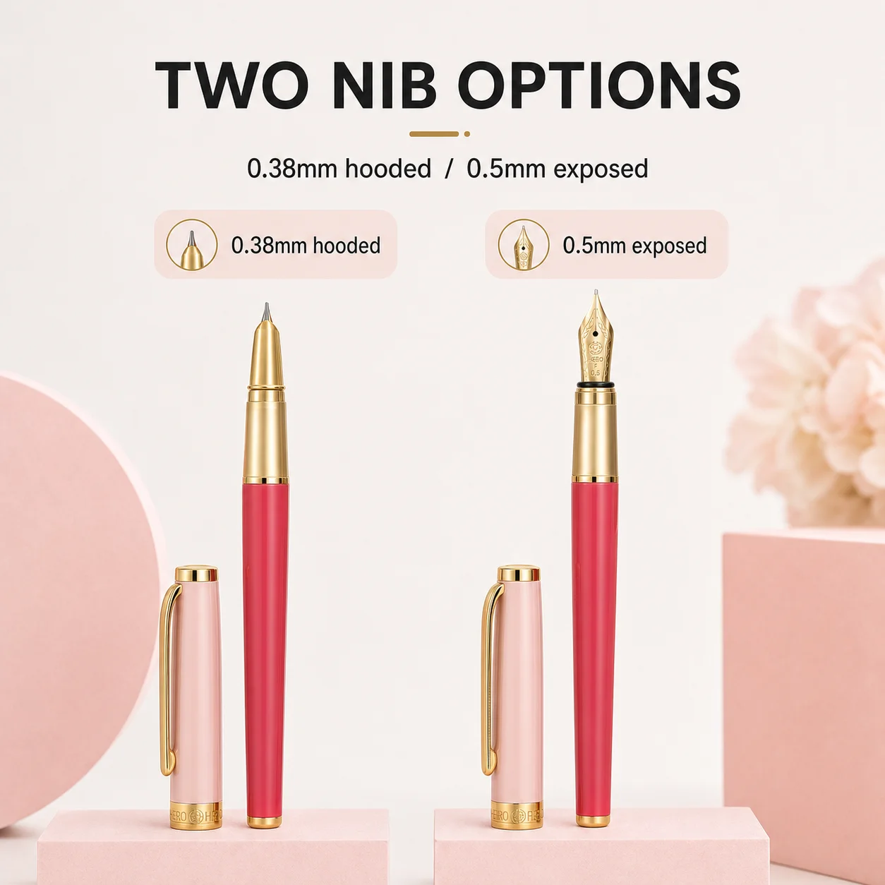 Student Fountain Pen Colorful Iridium Gold Nib 0.5mm for Kids Writing Practice High Value Hero Brand P108 School Supplies
Student Fountain Pen Colorful Iridium Gold Nib 0.5mm for Kids Writing Practice High Value Hero Brand P108 School Supplies