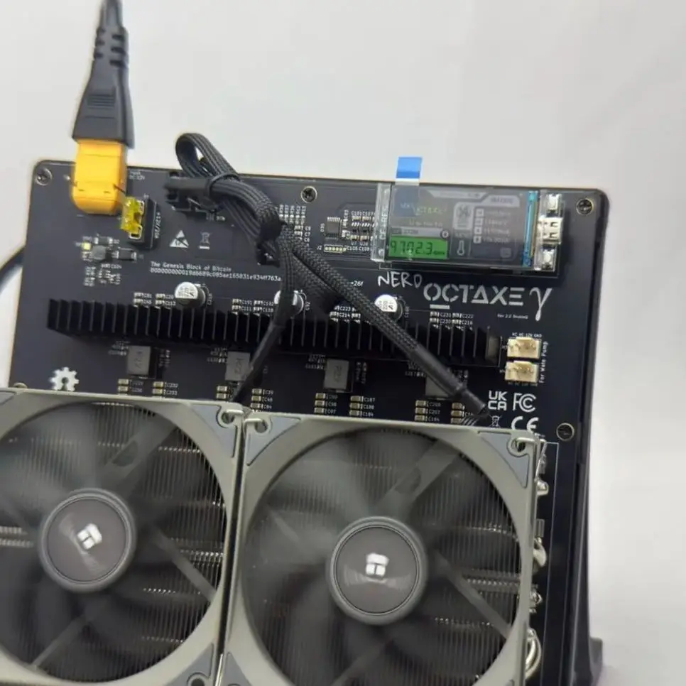 Купите 3, получите 2 бесплатно НОВЫЙ Bitaxe NerdOCTaxe 9,6T 160W с Psu Solo Miner NerdQaxe++ 4,8Th/s 75W BTC Home Miner NERD Octaxe 9,6T
Купите 3, получите 2 бесплатно НОВЫЙ Bitaxe NerdOCTaxe 9,6T 160W с Psu Solo Miner NerdQaxe++ 4,8Th/s 75W BTC Home Miner NERD Octaxe 9,6T