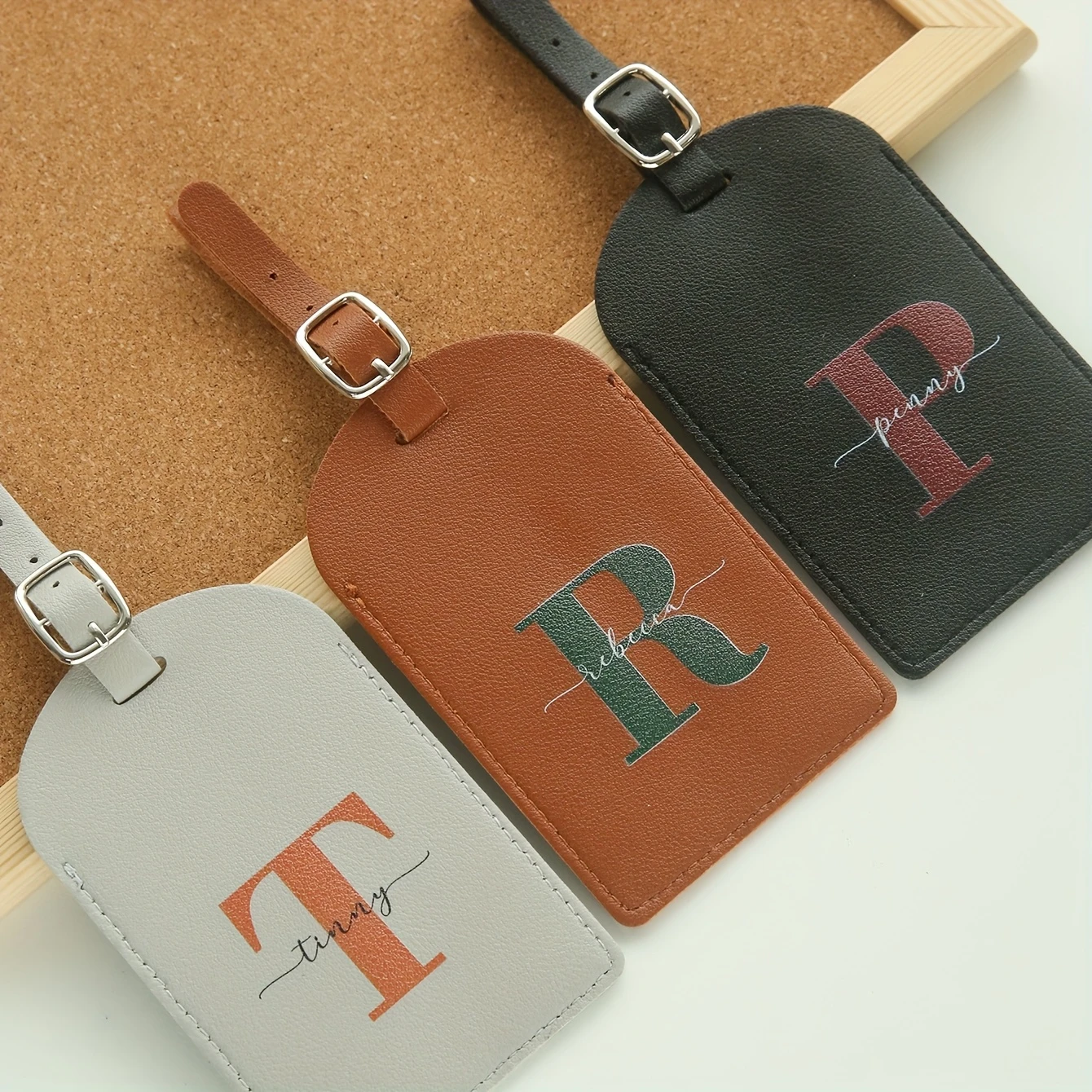 Custom Name&Initial Luggage Tag for Suitcases Personalized Colorful Monogram Name Luggage Tags with Privacy Name Card
Custom Name&Initial Luggage Tag for Suitcases Personalized Colorful Monogram Name Luggage Tags with Privacy Name Card