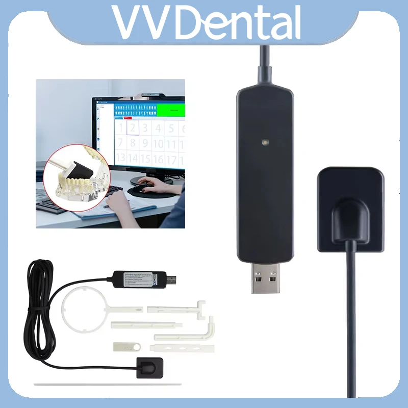 VVDental Digital RVG Sensor X-Ray High-Frequency Intraoral Imaging System HD Image Radiovisograph Sensor for Dental Clinic
VVDental Digital RVG Sensor X-Ray High-Frequency Intraoral Imaging System HD Image Radiovisograph Sensor for Dental Clinic