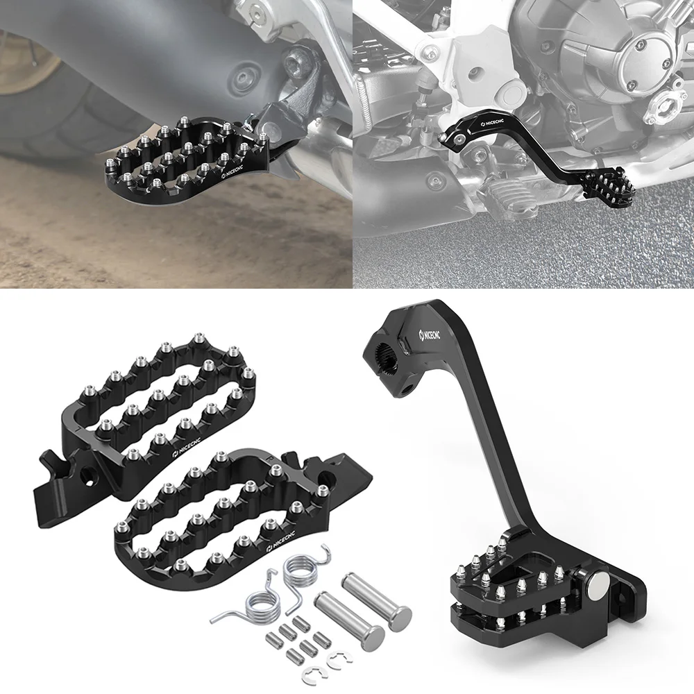 For Honda Africa Twin CRF1100L /Adventure Sports 2020-2026 Forged Foot Pegs Footrests Anti-Slip Adjustable Dual Brake Pedal
For Honda Africa Twin CRF1100L /Adventure Sports 2020-2026 Forged Foot Pegs Footrests Anti-Slip Adjustable Dual Brake Pedal