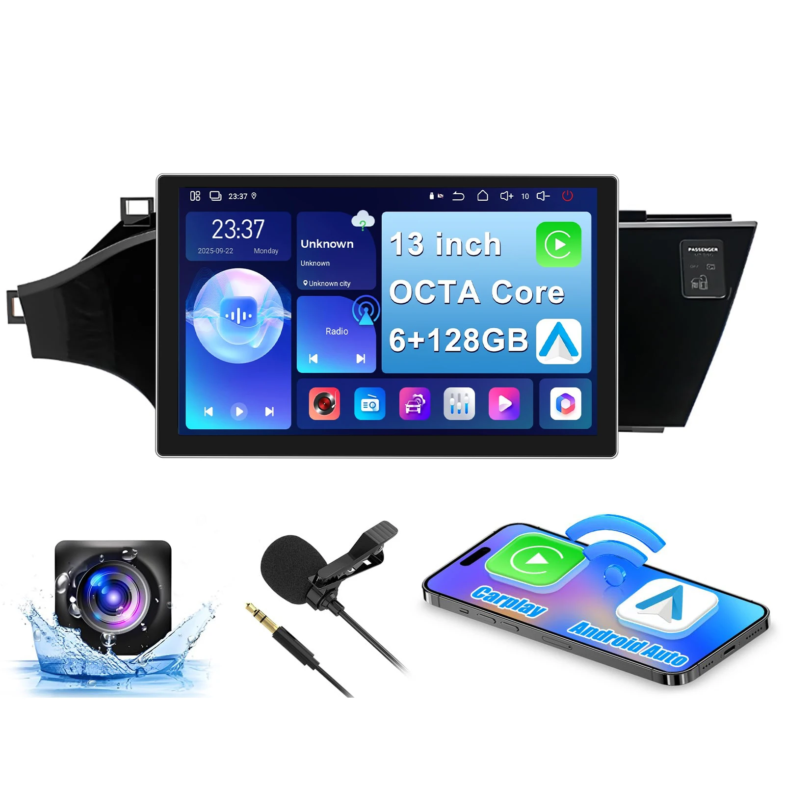 13'' 8 Core 6+128G Android Car Stereo for 【Toyota Avalon 2013-2018】 Wireless Carplay Android Auto, 2K Touch Screen with WIFI GPS
13'' 8 Core 6+128G Android Car Stereo for 【Toyota Avalon 2013-2018】 Wireless Carplay Android Auto, 2K Touch Screen with WIFI GPS
