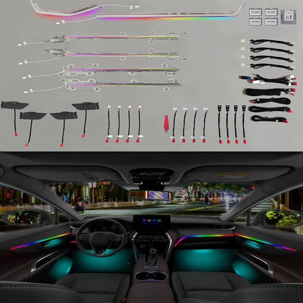 Подходит для Toyota Lingfang HARRIER/Weisha, 64 цвета, выделенное окружающее освещение, оригинальная декоративная полоса для автомобиля (laser eng
Подходит для Toyota Lingfang HARRIER/Weisha, 64 цвета, выделенное окружающее освещение, оригинальная декоративная полоса для автомобиля (laser eng
