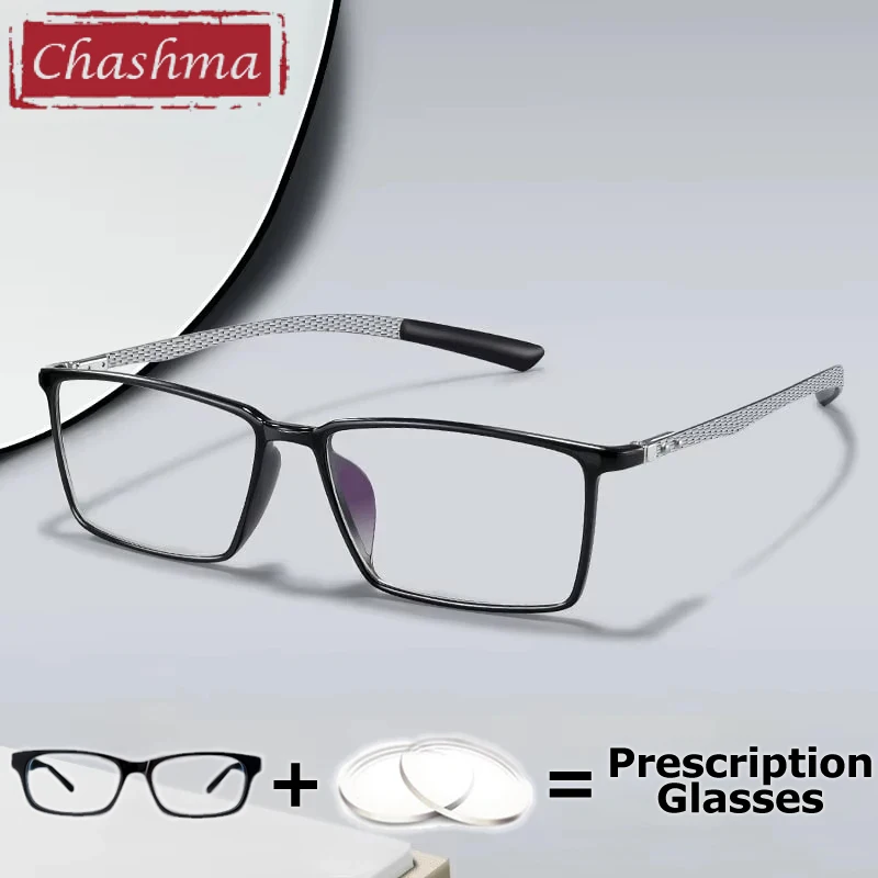 Очки по рецепту Chashma, мужские оправы из углеродного волокна, модные легкие оптические очки для чтения с рецептами, очки для дальнозоркости
Очки по рецепту Chashma, мужские оправы из углеродного волокна, модные легкие оптические очки для чтения с рецептами, очки для дальнозоркости