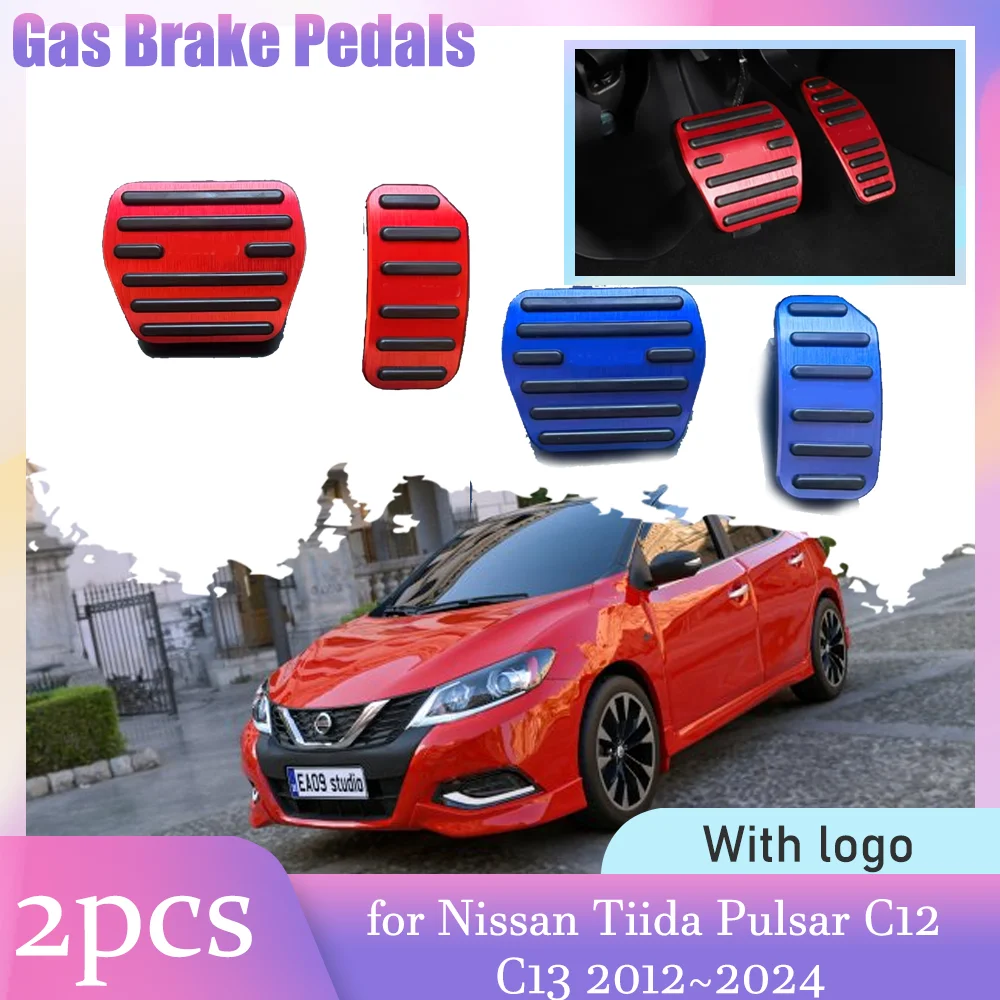 Car Gas Brake Pedals for Nissan Tiida Pulsar C12 C13 2012~2024 2013 Anti-Slip Alloy Footrest Foot Pedal Cover Pad Accessories
Car Gas Brake Pedals for Nissan Tiida Pulsar C12 C13 2012~2024 2013 Anti-Slip Alloy Footrest Foot Pedal Cover Pad Accessories