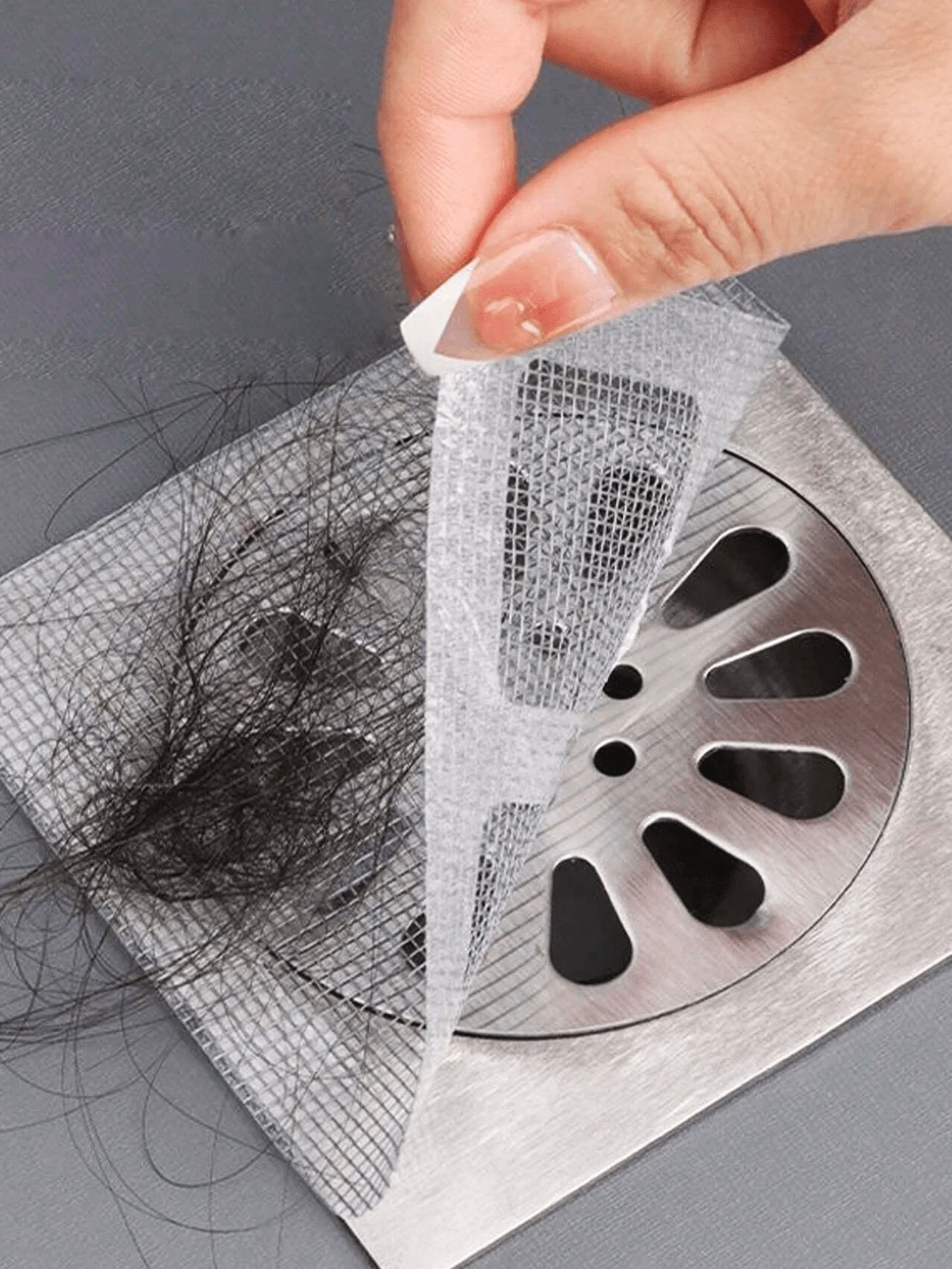 50pcs/30pcs/10pcs/5pcs Disposable Bathroom Sink Hair Catcher, Self-Adhesive Drain Cover, Reusable Shower And Bathtub Hair Catcher, Easy To Install Drain Filter Stickers For Kitchen Sink, Laundry Room, Effectively Block Hair And Prevent Insects, Bathroom C
50pcs/30pcs/10pcs/5pcs Disposable Bathroom Sink Hair Catcher, Self-Adhesive Drain Cover, Reusable Shower And Bathtub Hair Catcher, Easy To Install Drain Filter Stickers For Kitchen Sink, Laundry Room, Effectively Block Hair And Prevent Insects, Bathroom C