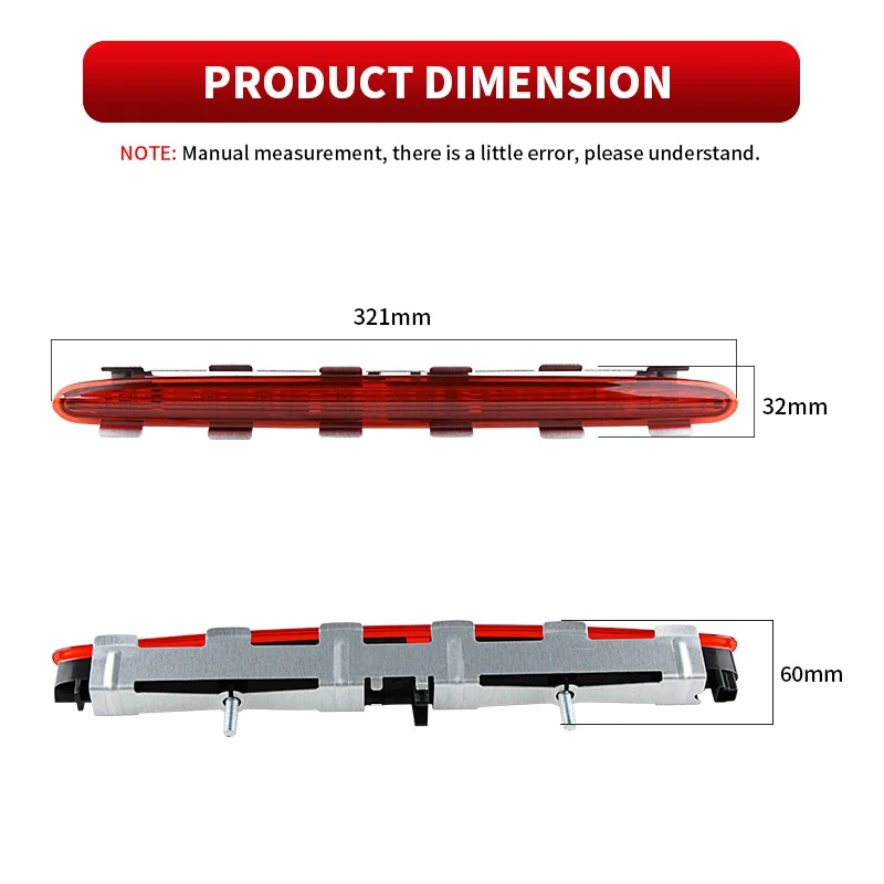 1PC LED High Mount Third Brake Light Canbus For Mercedes Benz CLK W209 2002-2009 Red Tail Stop Warning Fog Lamp Car Accessory
1PC LED High Mount Third Brake Light Canbus For Mercedes Benz CLK W209 2002-2009 Red Tail Stop Warning Fog Lamp Car Accessory