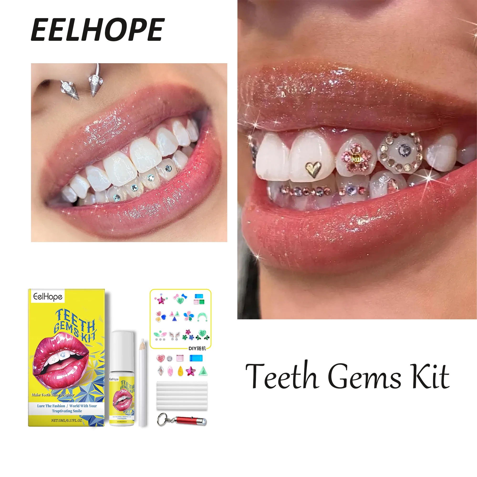 EELHOPE Tooth Gem Kit For DIY Use Crystals Decorative Teeth Jewelry Easy To Use Portable Starter Kit For Teeth Decoration
EELHOPE Tooth Gem Kit For DIY Use Crystals Decorative Teeth Jewelry Easy To Use Portable Starter Kit For Teeth Decoration