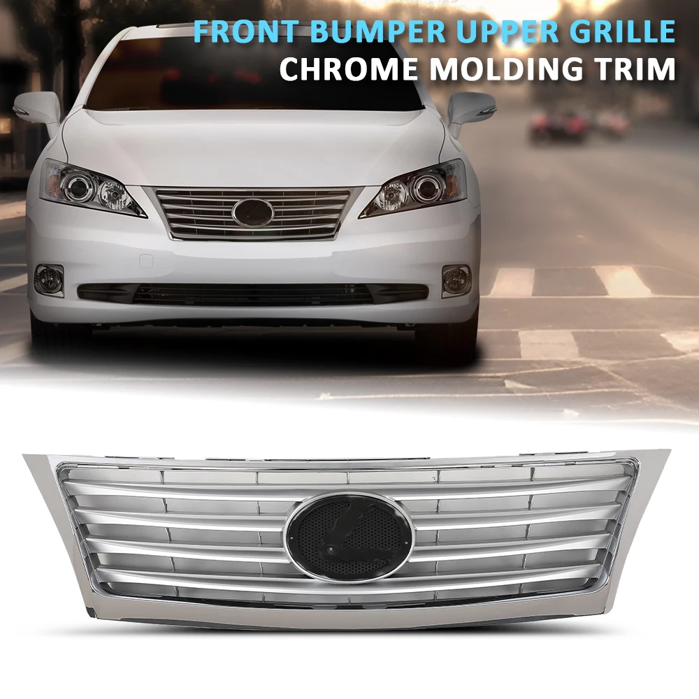 2Pcs Front Bumper Upper Grille & Chrome Molding Trim Fit for 2010-2012 Lexus Es350 Plastic Strong Durable Sturdy Car Exterior
2Pcs Front Bumper Upper Grille & Chrome Molding Trim Fit for 2010-2012 Lexus Es350 Plastic Strong Durable Sturdy Car Exterior