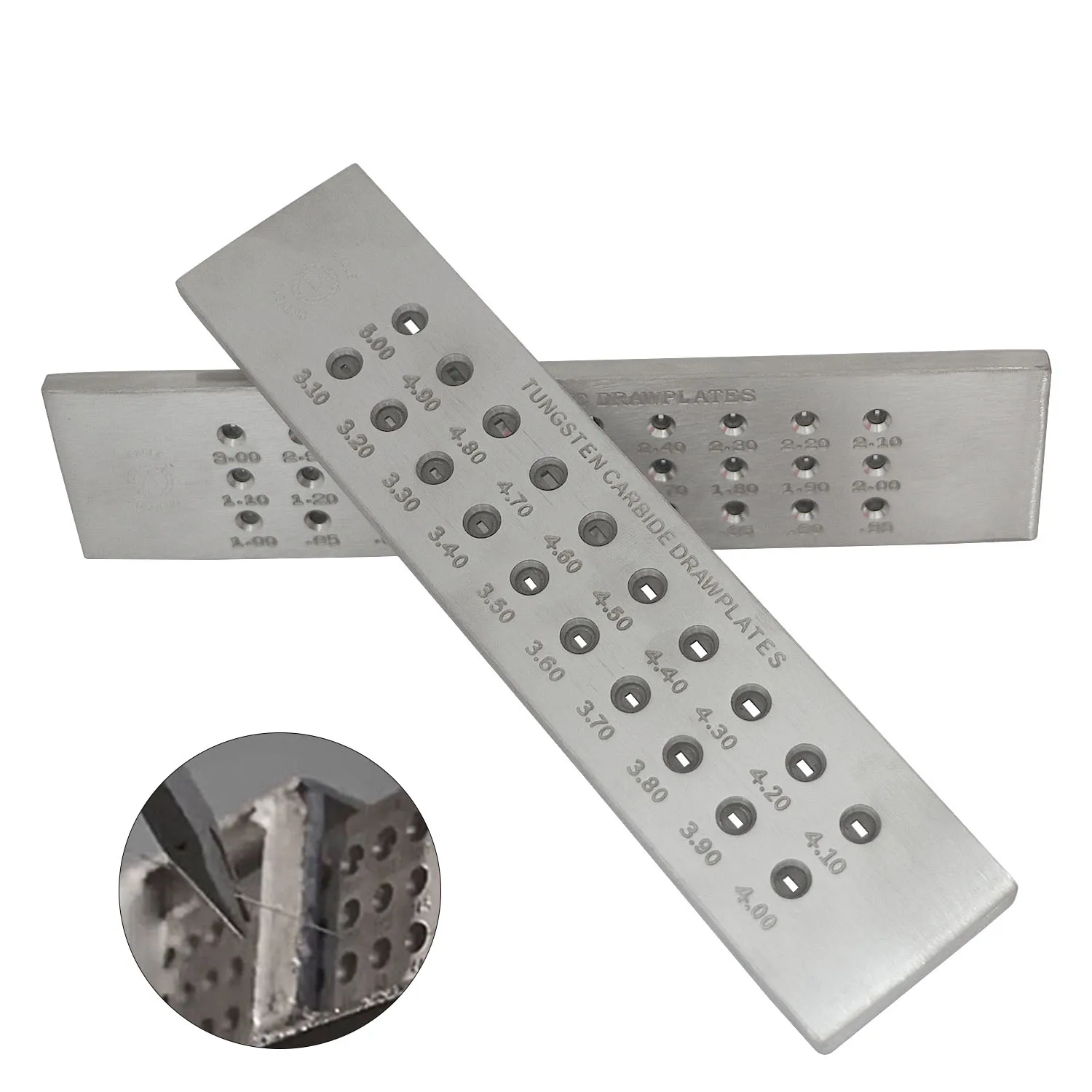 30Hole 0.55-5.0mm Tungsten Carbide Wire Drawplate DIY Wire Drawplate Tungsten Carbide Steel Plate forJewelry Making
30Hole 0.55-5.0mm Tungsten Carbide Wire Drawplate DIY Wire Drawplate Tungsten Carbide Steel Plate forJewelry Making