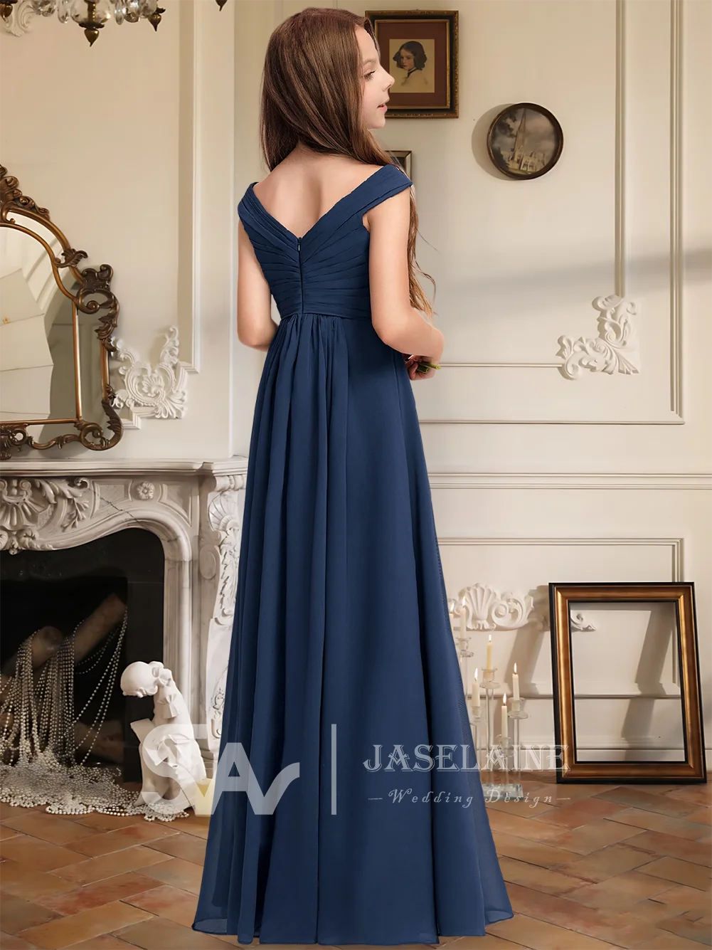 B A-Line Off The Shoulder Floor-Length Chiffon Pleated Junior Bridesmaid Dress Flower Girl Dress Party Kids Girl Wedding Formal
B A-Line Off The Shoulder Floor-Length Chiffon Pleated Junior Bridesmaid Dress Flower Girl Dress Party Kids Girl Wedding Formal