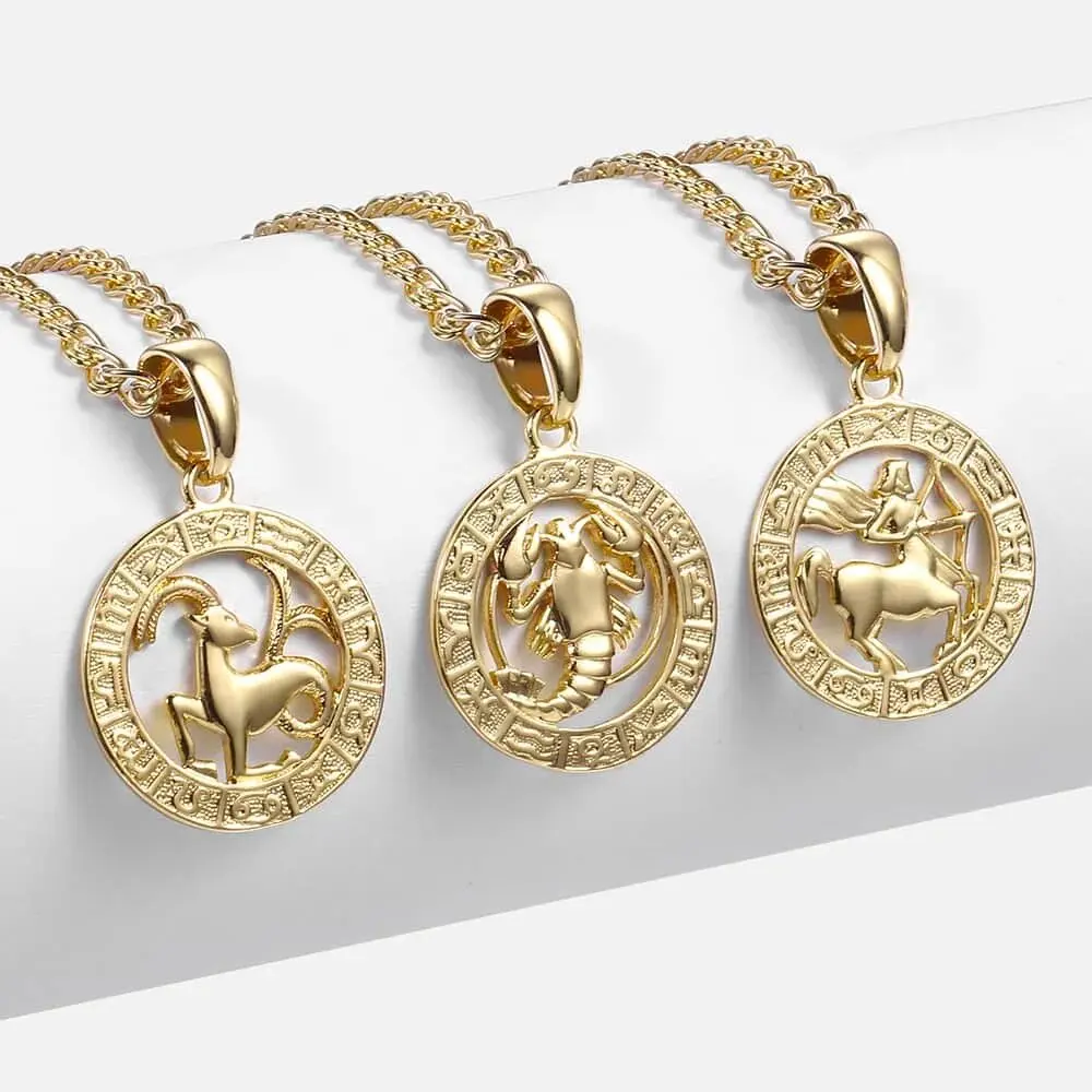 Hermah 12 Horoscope Zodiac Sign Pendant Necklaces For Women Men Gold Color Aries Leo 12 Constellations Jewelry
Hermah 12 Horoscope Zodiac Sign Pendant Necklaces For Women Men Gold Color Aries Leo 12 Constellations Jewelry